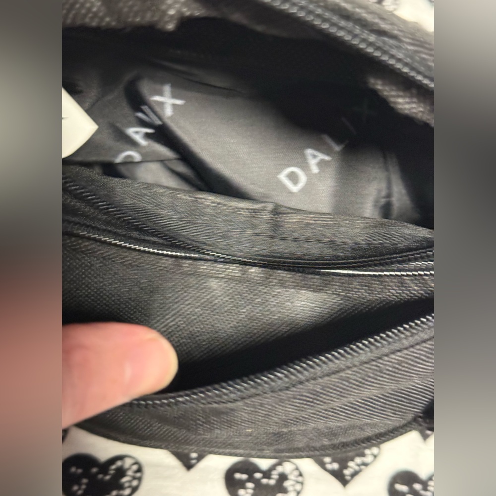Dalix Black Crossbody Fanny Pack #66/12tt - Picture 6 of 8